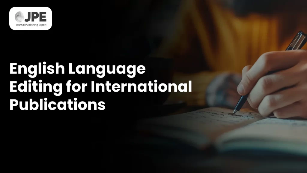 English language editing service for international publications