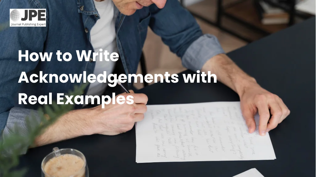 how to write acknowledgements